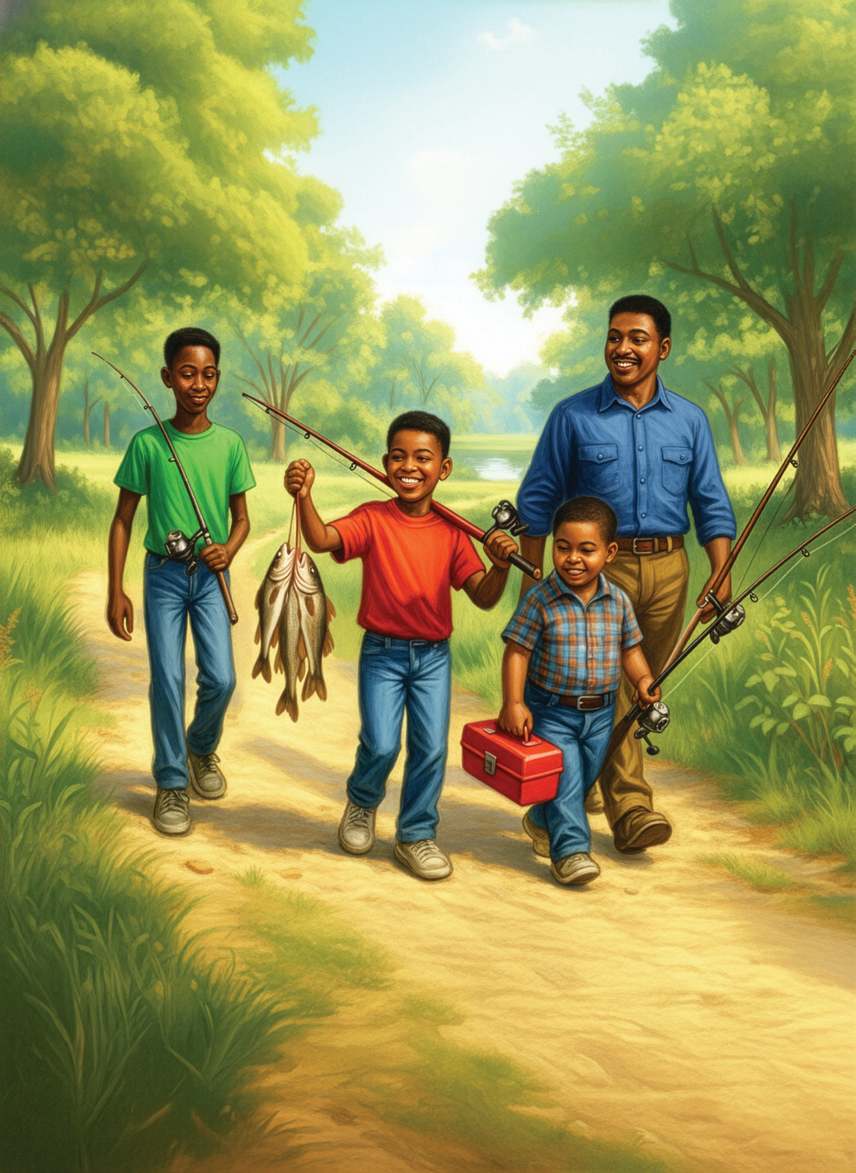 A Good Day at the Pond 500-piece jigsaw puzzle